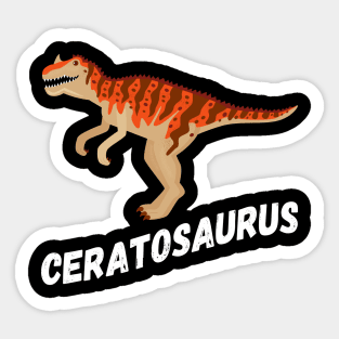 Fun Ceratosaurus Dinosaur Design Sticker